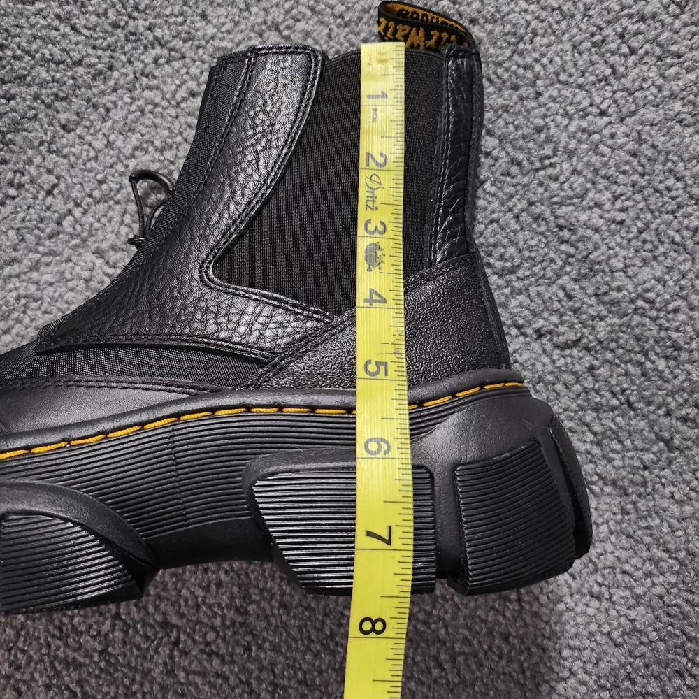 Unisex Size M6/W7 Dr. Martens Chelsea Boots 2976 DMXL Zip Up Leather Black - Picture 7 of 7